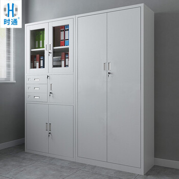 时通文件柜办公柜钢制铁皮柜资料柜档案柜储物柜大器械文件柜五节档案柜