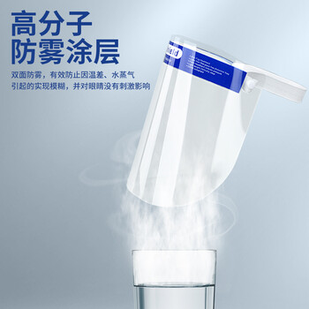 谋福CNMF69防护面屏透明防护面罩一性面罩海绵面罩防泼溅面屏【海绵款防护面罩 标准款 】