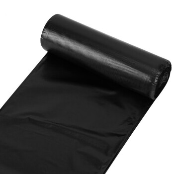 利得大号垃圾袋加厚垃圾分类垃圾袋  平口大号黑色5卷100只50cm*60cm