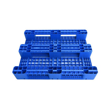 海斯迪克 HKCL-137 加厚托盘栈板 塑料格川字重型托盘 货架叉车托盘仓库防潮栈板 1300*1100*150mm加8根钢管