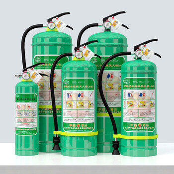 绿消 手提式水基灭火器碳钢3L水基灭火器 家庭用商用灭火器 酒店厂房消防水基灭火器3L