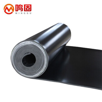 鸣固 绝缘垫 10KV高压橡胶板 配电室绝缘胶垫桌垫 黑色工业胶皮耐油地胶皮1.5m*5m*5mm