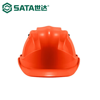 世达（SATA）TF0203O  M顶开关式通风孔棘轮款ABS安全帽-橙色