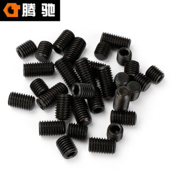 腾驰（CT）011 内六角平端紧定螺钉 DIN913 碳钢 45H 发黑  M10*35（30支/包）