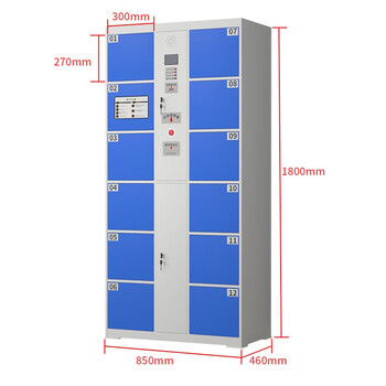 京顿JINGDUN 电子存包柜储物柜工厂车间单位智能寄存柜储物柜自编码系统款 12门