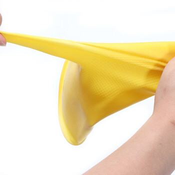 恒立109乳胶手套 XL加大码5双 加厚耐酸碱洗碗洗衣橡胶防水工业牛筋胶皮手套 定制