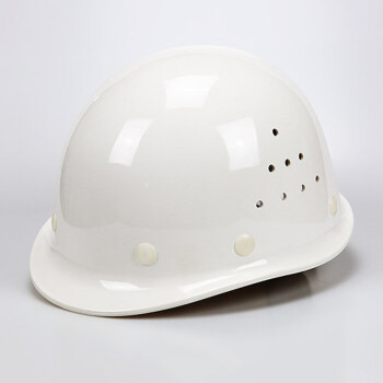 重安（CHONG AN）68A型安全帽 盔式透气孔ABS安全帽（配防近电报警器） 白色