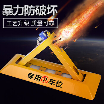 飞尔（FLYER）安全器具 汽车停车位地锁车位锁地锁停车位锁加厚防压 抗压精致款 48cm单锁款+防水挂锁