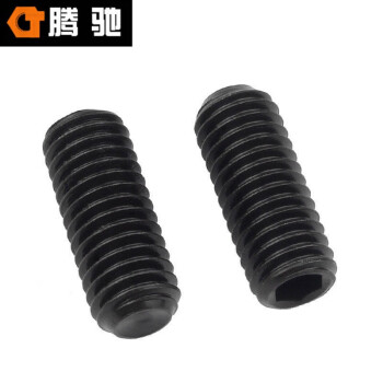 腾驰（CT）011 内六角平端紧定螺钉 DIN913 碳钢 45H 发黑  M10*35（30支/包）