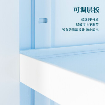 知旦 PP酸碱柜30加仑双门PP储存柜ZD335