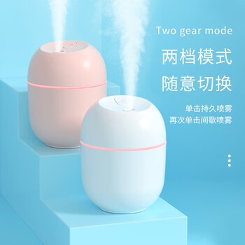 遥里逊彩蛋加湿器家用小型迷你静音加湿器 白色YLX-717