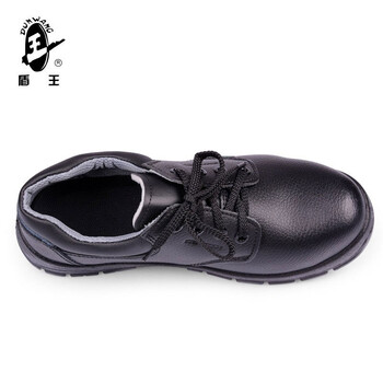 王盾/盾王 2301防砸安全鞋牛皮劳保鞋男女耐磨防滑耐油耐弱酸碱厨房安全鞋定做 40码 黑色 1双