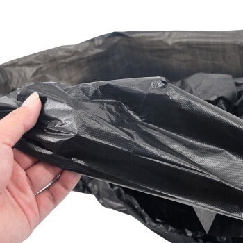 共泰 大号平口垃圾袋 物业垃圾收纳袋 黑色加厚塑料袋 办公商用方便袋 PE材质 50*60cm 2.9丝 500只装