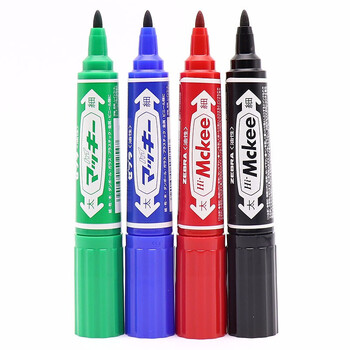 美奥帮 ZEBRA斑马大号双头记号笔 猪牛用油性笔 兽用标记笔 不易褪色 10支/盒 黑色