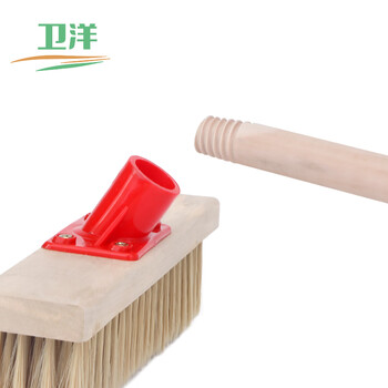 卫洋 地刷长柄刷软毛头27cm杆长120cm 瓷砖地板甲板庭院青苔厕所刷地 1个装