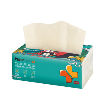 纸护士 抽纸 国粹川韵系列 本色竹浆餐巾纸可做洗擦脸面巾纸 母婴适用 10包家用装