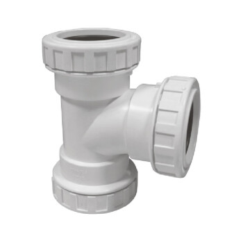 联塑 LESSO PVC-U排水配件中空壁消音顺水三通 白色 dn110