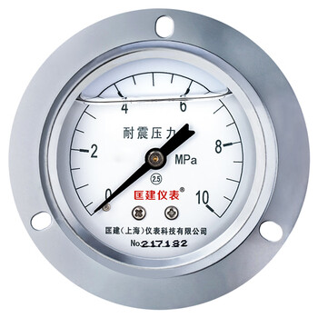 匡建仪表（CONJANT）YTN-60ZT  耐震压力表0-10mpa不锈钢液压表 轴向抗震高压螺纹14*1.5