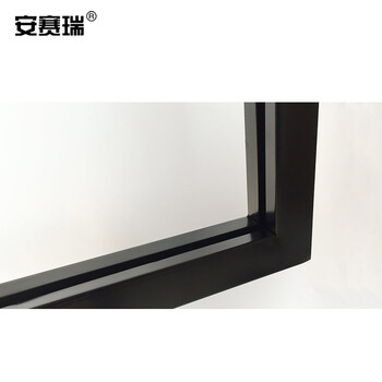 安赛瑞 立式广告立牌黑色50×70cm总高135cm双面KT板展架水牌商场指示牌10610