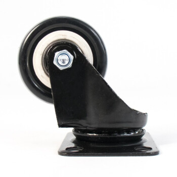 冰禹 BYA-43 黑色轻音耐磨脚轮 工业金钻轮PVC双轴承滑轮家具平板轮子 2寸万向轮