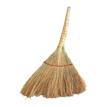 久洁（Jojell）扫把工厂车间专用簸萁套装老式加长手工小扫帚扫把饭店用高梁老式升级款3把