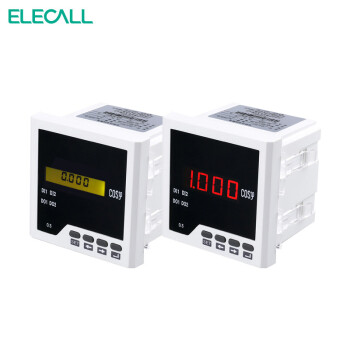 伊莱科(ELECALL)单相三相功率因数表ELE-3H3/4/5/71数显相位表定制 白色 （三相）ELE-3H51-1D/AC100V/5A 7