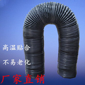 鸣固 ZJ5968通风排气管耐高温排烟管 尼龙布伸缩风管 尼龙（网）布风管耐温度-15℃-+100℃（10米一条）150mm