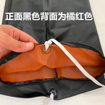 者也 加长防油袖套 1双 蓝色PVC防水水产挂脖防污耐弱酸碱长款 车间工厂厨房