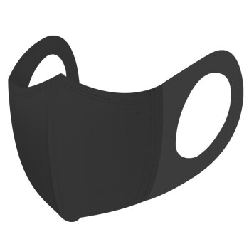 美仕盾 一次性口罩 3D口罩立体面罩三层防护含熔喷布轻薄透气不勒耳黑色 10只/包