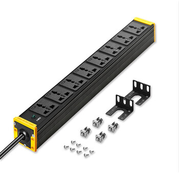 突破（M&G）pdu机柜插座/16A输入2.5平3米线长10A8孔位4000W  07TG130101