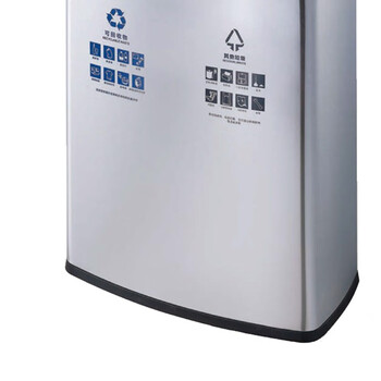 南 SZN-218  商用 酒店 南方感应分类垃圾桶 智能感应环保分类不锈钢垃圾箱果皮桶 砂钢