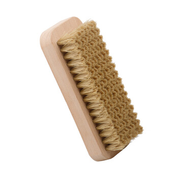 益美得 FW-2145 实木猪鬃毛刷洗衣刷子软毛多功能板刷鞋刷衣物小刷子清洁刷       