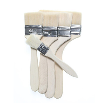 金诗洛 KSL942 羊毛刷（10把）清洁刷 油漆刷子 墙刷软毛刷 长毛木柄刷 油刷烧烤刷 涂料刷 1寸