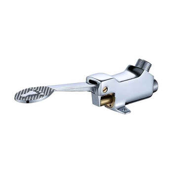 星期十 小阀体单阀 铜医院用脚踏式水龙头阀门 食品工厂洗手盆实验室脚踩水龙头阀门定制