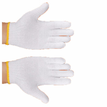 雄星 厂家定制 劳保棉纱手套耐磨加厚七针720g线手套24付/件 原色 均码