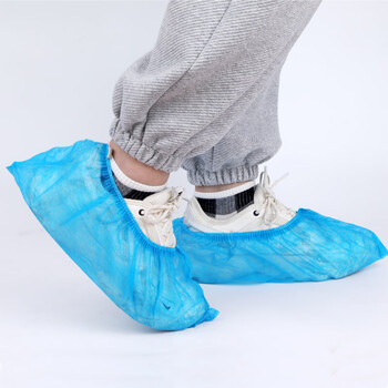康丽雅 K-1346 短款无纺布鞋套 办公机房清洁防尘鞋套 100只