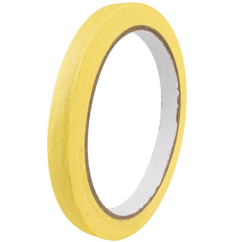 飞尔（FLYER）彩色美纹纸胶带 美术生贴画手撕纸胶带 装饰喷漆遮蔽易撕胶带【黄色10mmX20m】15卷起订