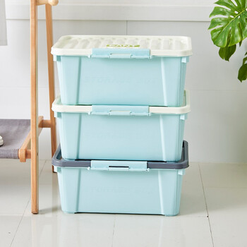 访客 FK 加厚型工具箱PP塑料收纳箱零件盒螺丝收纳盒电子元件盒分格箱物料盒乐高玩具收纳盒芒果黄配白盖