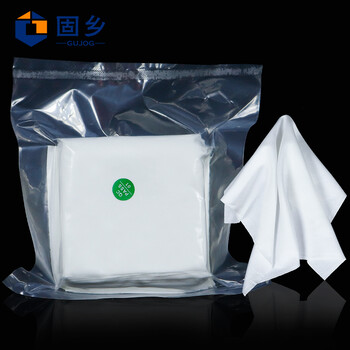 固乡 工业无尘布 擦拭布 除尘布 无尘纸 手机贴膜 清洁布 3009千级标细4寸100片