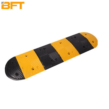 贝傅特 减速带橡胶减速带汽车乡村公路道路坡道加高斜坡缓冲带减速垄螺栓4cm圆头