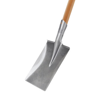 益美得 FW1205   农用工具挖土铁锹铁锨铁铲钢锹方锹尖锹铁 1.2M槐木杆 尖泥钢楸整套