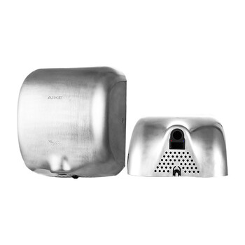 艾克（AIKE）AK2800 商务酒店不锈钢感应干手器卫生间洗手吹干器 1400W/亮光款