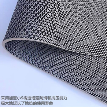 吉美吉多多网格镂空塑胶橡胶PVC防水滑浴室澡堂厕所游泳池馆防滑地垫 红绿蓝灰  3.5mm厚*0.9m宽*标价为1m