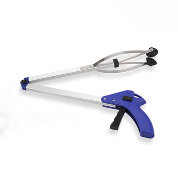 庄太太【加厚铝合金折叠83cm】环卫不锈钢垃圾夹长柄拾物器ZTT-LJJ-023