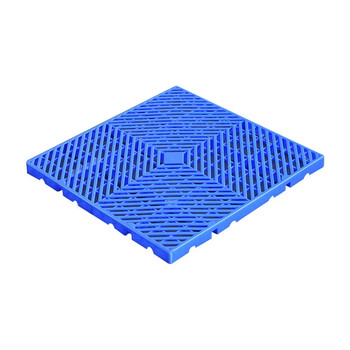 京顿JINGDUN 塑料垫板仓库防潮板塑胶托盘货垫仓库地垫养殖板 蓝色L500*W500*H30mm