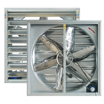 鸣固 ZJ5877负压风机 大棚养殖场换气抽风机 工业推拉式百叶窗排气扇 1220*1220*450 推拉式1220mm 1.1kw