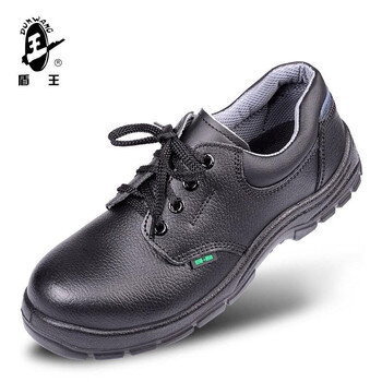 王盾/盾王 2301防砸安全鞋牛皮劳保鞋男女耐磨防滑耐油耐弱酸碱厨房安全鞋定做 40码 黑色 1双