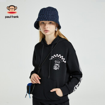 paulfrank大嘴猴秋季卫衣女韩版潮ins印花连帽上衣女士pfctt213076w