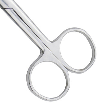冰禹 BY-103 实验用剪刀 不锈钢实验室剪 手术剪刀 手术弯尖18cm