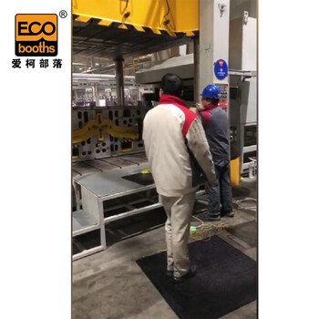 爱柯部落 安全地垫 压力传感重力感应安全地毯250×500×12mm耐油污工业橡胶脚踏工作站安防设备 定制 110543